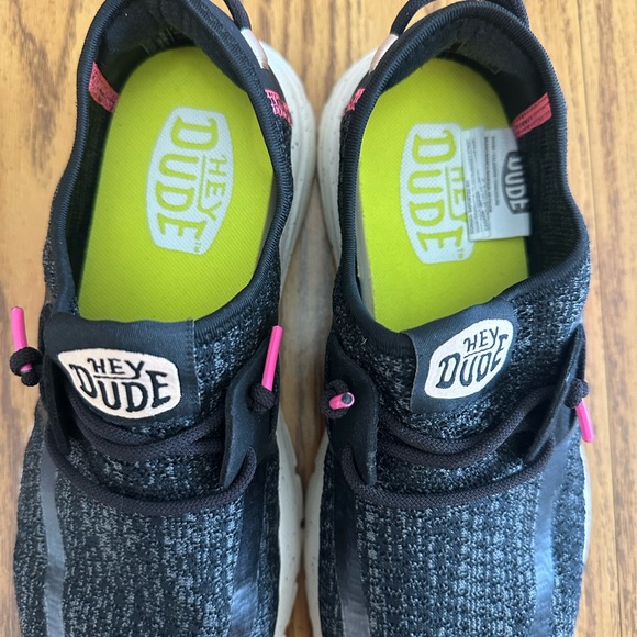 Hey Dude Women’s Black and Pink Sneakers 7W/UK 5 - Picture 6 of 7